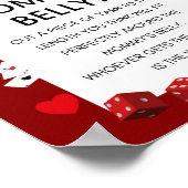 Poster Panneau du jeu Ace Casino Baby shower (Coin)