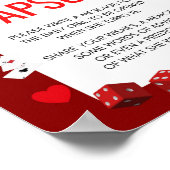 Poster Panneau du jeu Ace Casino Baby shower (Coin)