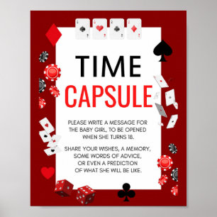 Poster Panneau du jeu Ace Casino Baby shower