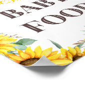 Poster Panneau du jeu Baby shower tournesol (Coin)