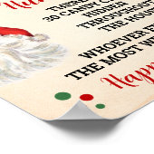 Poster Panneau du jeu de Noël Chasse sucre de canne (Coin)