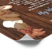 Poster Panneau du jeu My Water Broke AA Cowboy Baby showe (Coin)