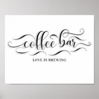 Panneau du jour de mariage du café-bar