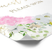 Poster Panneau du livre d'hôtes fleur sauvage Spring Fête (Coin)