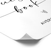 Poster Panneau du livre d'hôtes minimaliste | Panneau Mar (Coin)