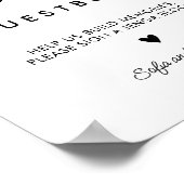 Poster Panneau du livre d'invité Jenga Mariage imprimable (Coin)