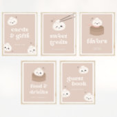 Poster Panneau du livre d'invité Little Dumpling Bao Dim 