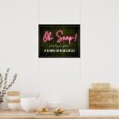 Poster Panneau du Mariage Neon Boxwood (Cuisine)