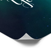 Poster Panneau du Mariage Northern Lights (Coin)