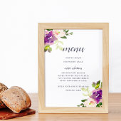 Poster Panneau du menu Bloom dynamique