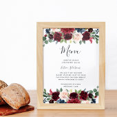 Poster Panneau du menu Bloom Radiant