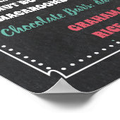 Poster Panneau du menu de la barre de cookies (Coin)