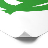Poster Panneau du Motard Vert (Coin)