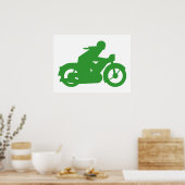 Poster Panneau du Motard Vert (Cuisine)