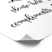 Poster Panneau du panier de la salle de bain mariage | Me (Coin)