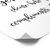 Poster Panneau du panier de la salle de bain mariage | Me (Coin)