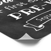 Poster Panneau du panneau noir préK personnalisé (Coin)