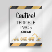 Poster Panneau du Parti Deux Jumeaux Terrible du Camion d