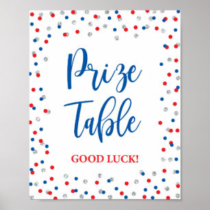 Poster Panneau du Parti patriotique de la table de prix
