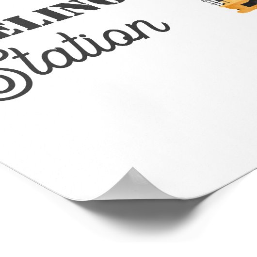 Poster Panneau du poste d'alimentation d'anniversaire du  (Coin)