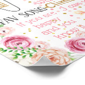 Poster Panneau du premier anniversaire de la florale de l (Coin)