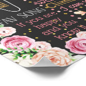 Poster Panneau du premier anniversaire de la florale de l (Coin)