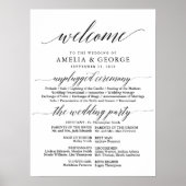 Poster Panneau du programme de mariage d'accueil (Devant)