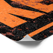 Poster Panneau du site d'essai nucléaire rouillé (Coin)