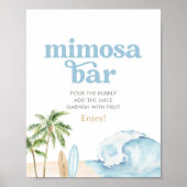 Poster Panneau du Surf de plage Mimosa Bar (Devant)