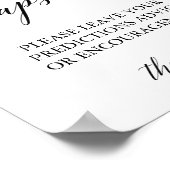 Poster Panneau élégant de calligraphie noire pour capsule (Coin)