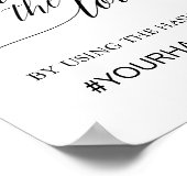 Poster Panneau élégant en calligraphie noire Capturez l'a (Coin)