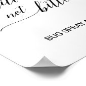 Poster Panneau élégant en calligraphie noire 'Épris et no (Coin)