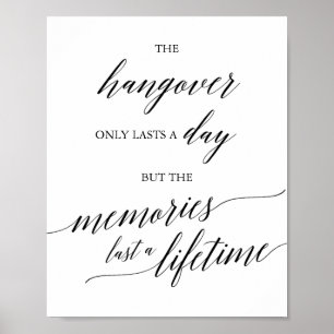 Poster Panneau élégant en calligraphie noire sur la gueul