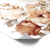 Poster Panneau élégant Fleur sauvage rose Mimosa Bar (Coin)