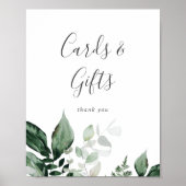 Poster Panneau Emerald Green Cartes et cadeaux (Devant)