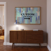 Poster Panneau Emplacement personnalisé Préppy Dorm Décor