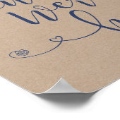 Poster Panneau en souvenir affectueux - vous nous manquez (Coin)