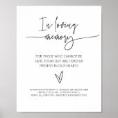 Poster Panneau En Souvenir Signé Mariage G400 (Devant)