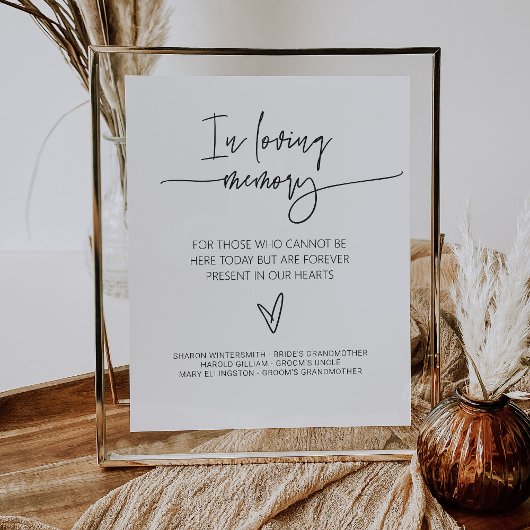 Poster Panneau En Souvenir Signé Mariage G400