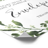 Poster Panneau Enveloppe du Baby shower d'orignaux de bûc (Coin)