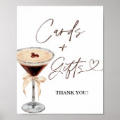 Poster Panneau Espresso Martini Fêtes des mariées Cartes  (Devant)