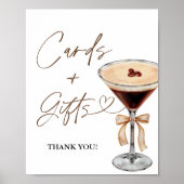 Poster Panneau Espresso Martini Fêtes des mariées Cartes  (Devant)