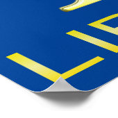 Poster Panneau étoile Balance dorée de Libra (Coin)