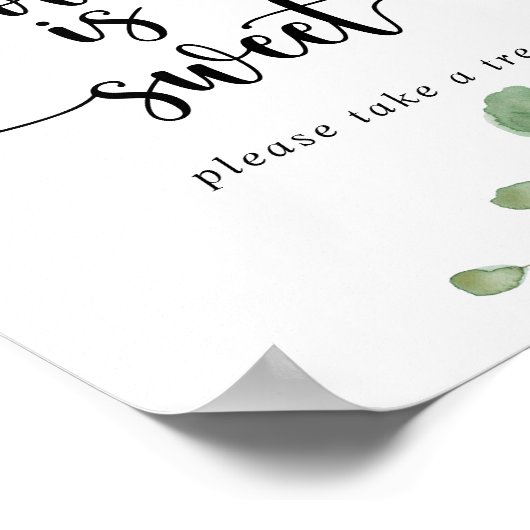 Poster Panneau Eucalyptus Délice Vert de l'Amour (Coin)