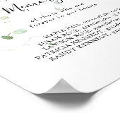 Poster Panneau Eucalyptus Vert d'Été En Mémoire Affectueu (Coin)