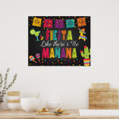 Poster Panneau Fête comme s'il n'y avait pas de lendemain (Cuisine)