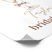 Poster Panneau Fête des mariées Champagne et Perles (Coin)