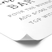 Poster Panneau Fête des mariées Citrus citron Mimosa Bar (Coin)