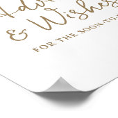 Poster Panneau Fête des mariées Conseils et souhaits Citr (Coin)