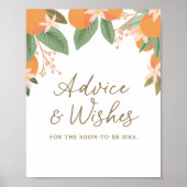 Poster Panneau Fête des mariées Conseils et souhaits Citr (Devant)